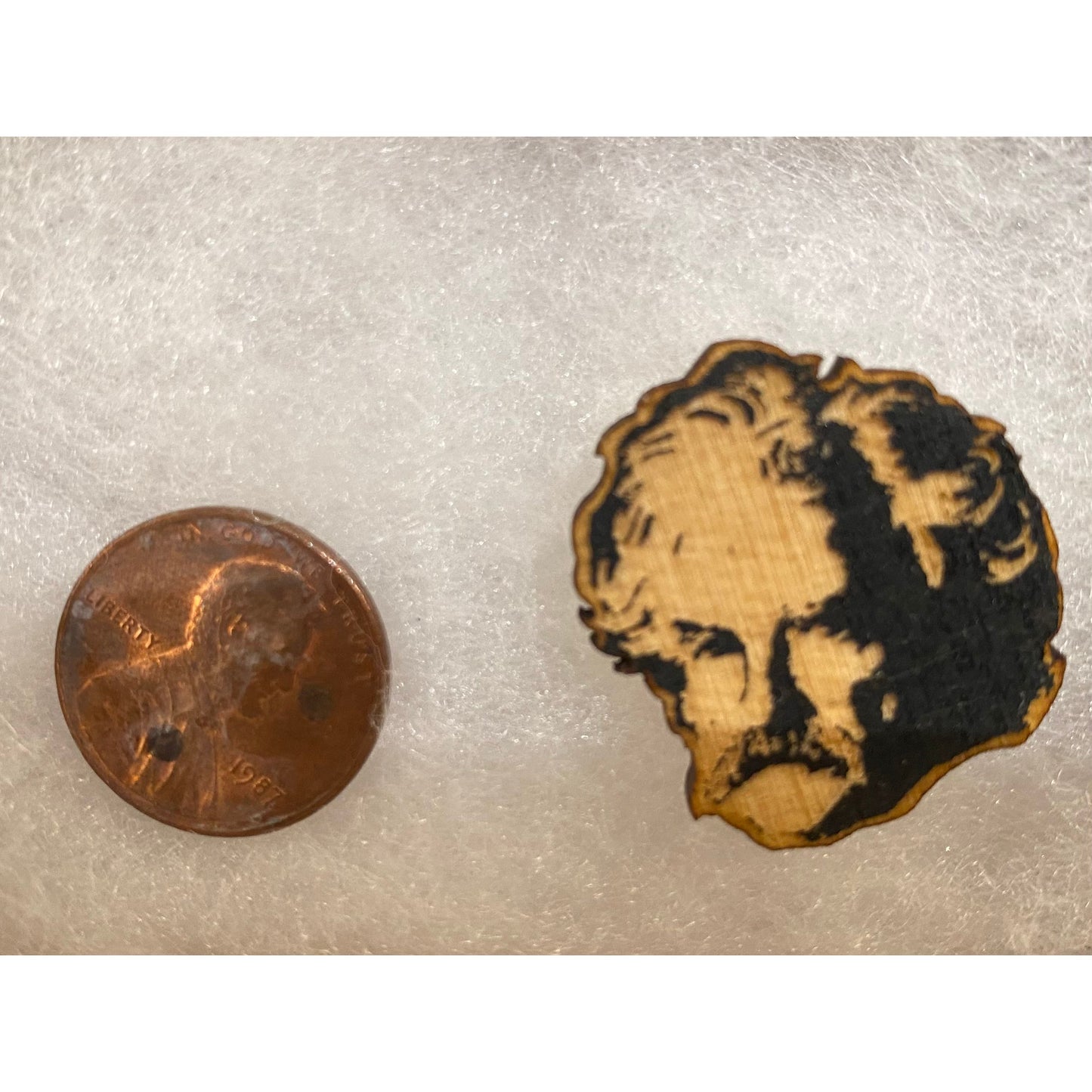 Mark Twain Wooden Pin (LetterCraft)