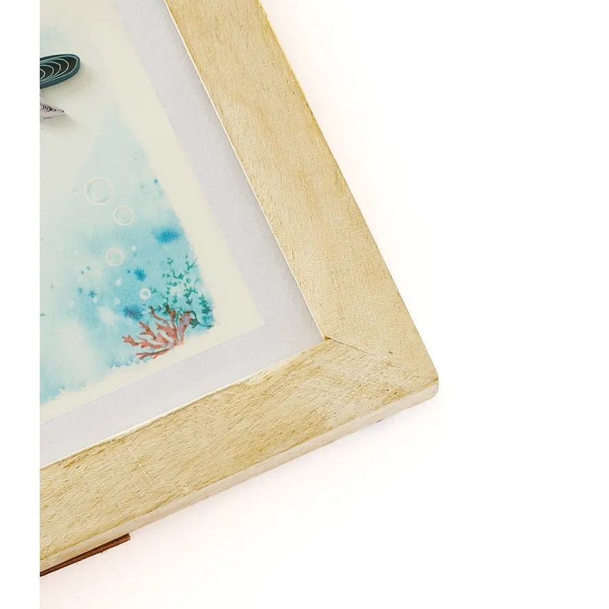 Bimala White Rub Quilling Card Frame 6x6