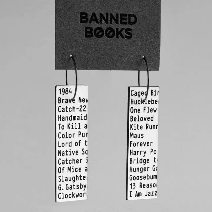 'Banned Books' Earrings