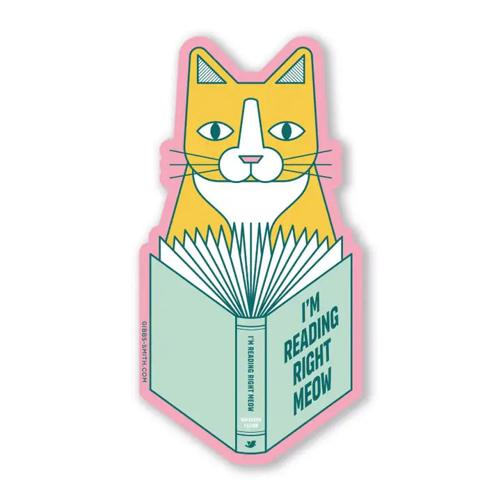 I’M Reading Right Meow Sticker