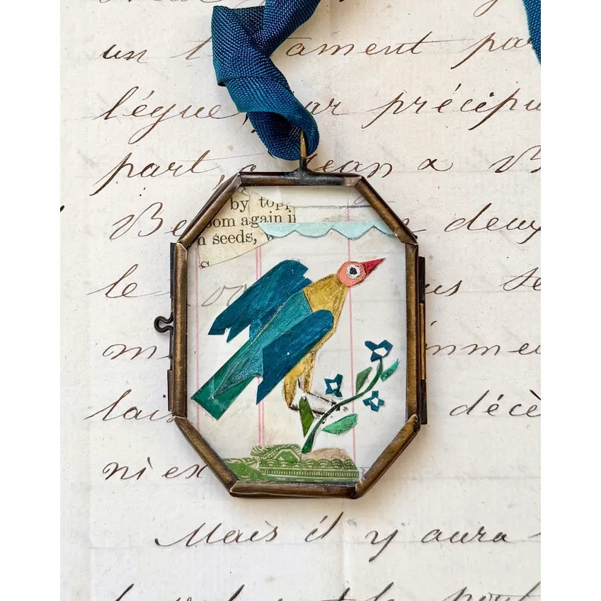 Cassis Folk Bird Art Keepsake – Handmade Decor
