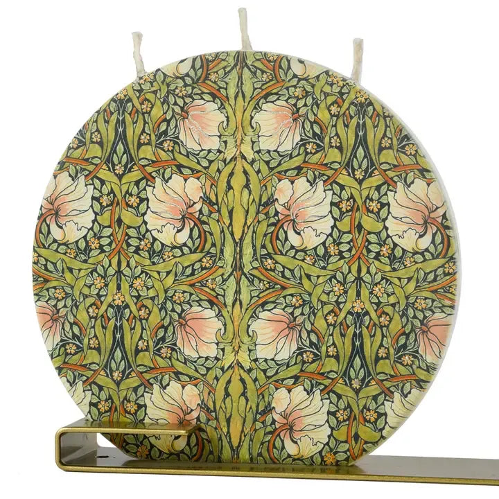 "Pimpernel" By William Morris- Round Candle