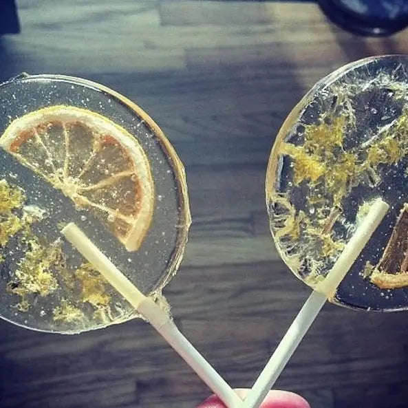 Lemon Lavender Lollipops