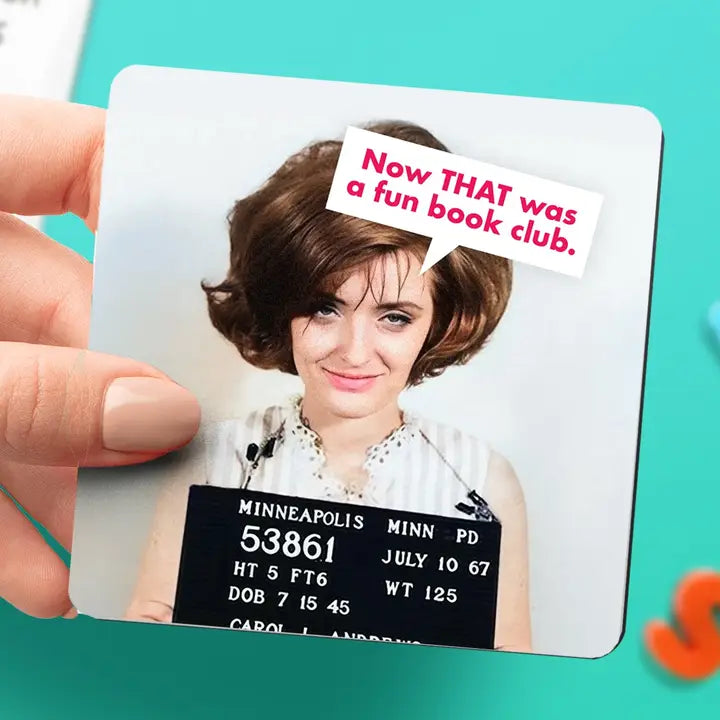 "Book Club Mugshot" Funny Magnet