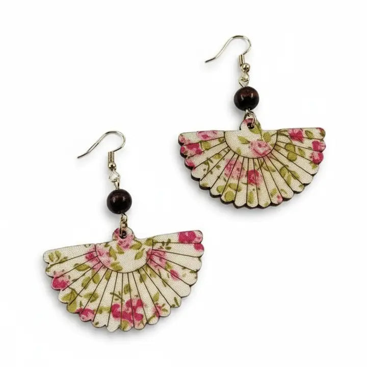Astisan Flral Fan Earrings