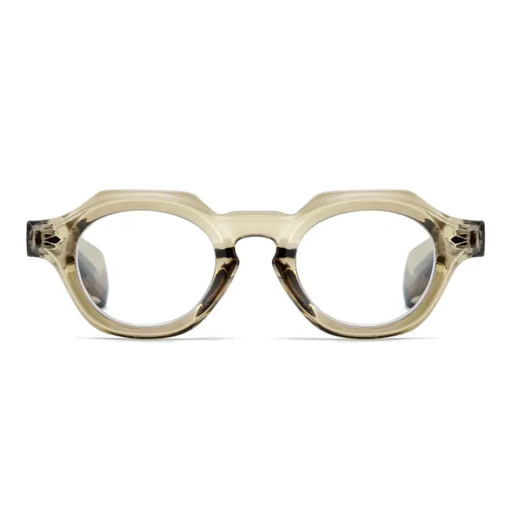 Toby Transparent Olive Readers