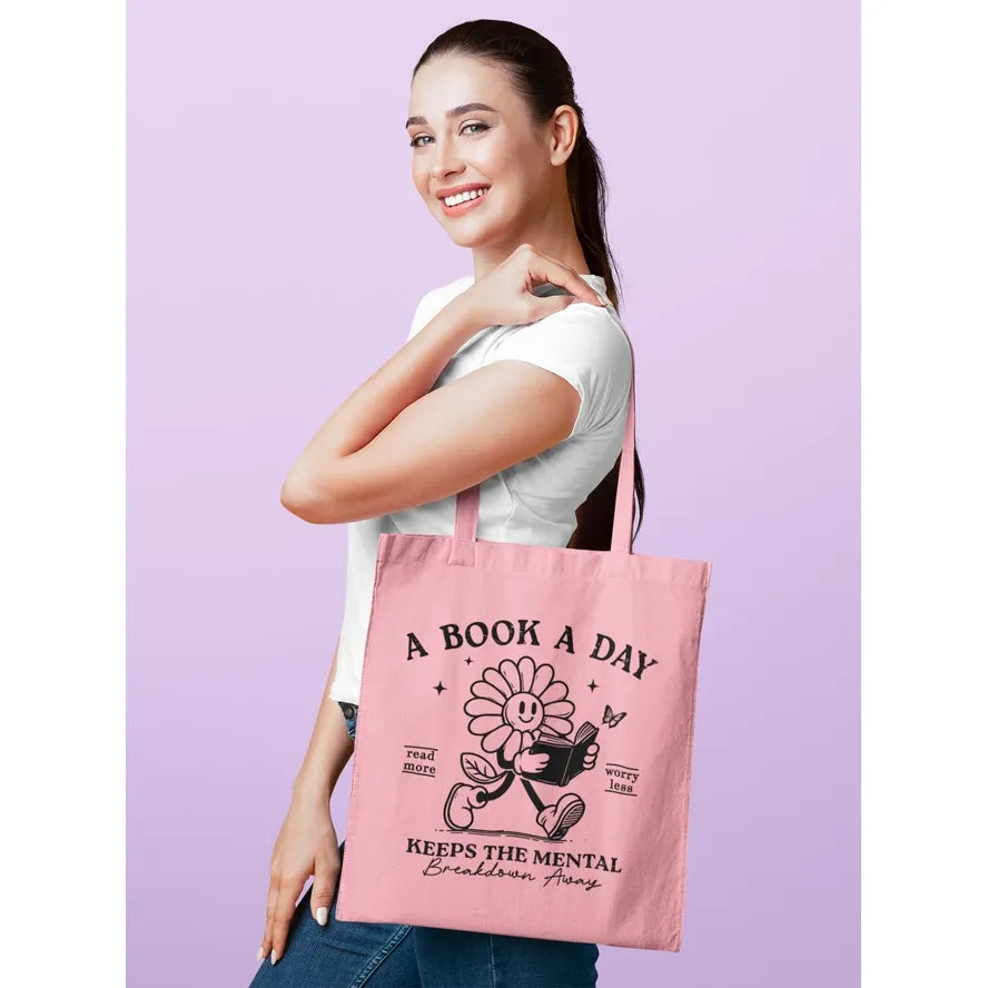 Books Keep the Mental Breakdown Away Tote Bag