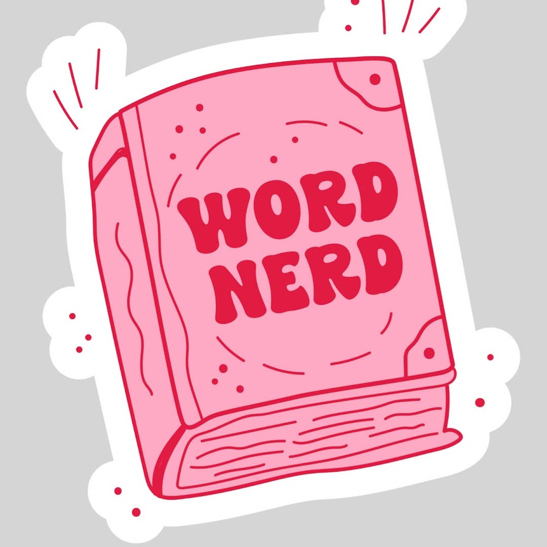 Word Nerd Sticker