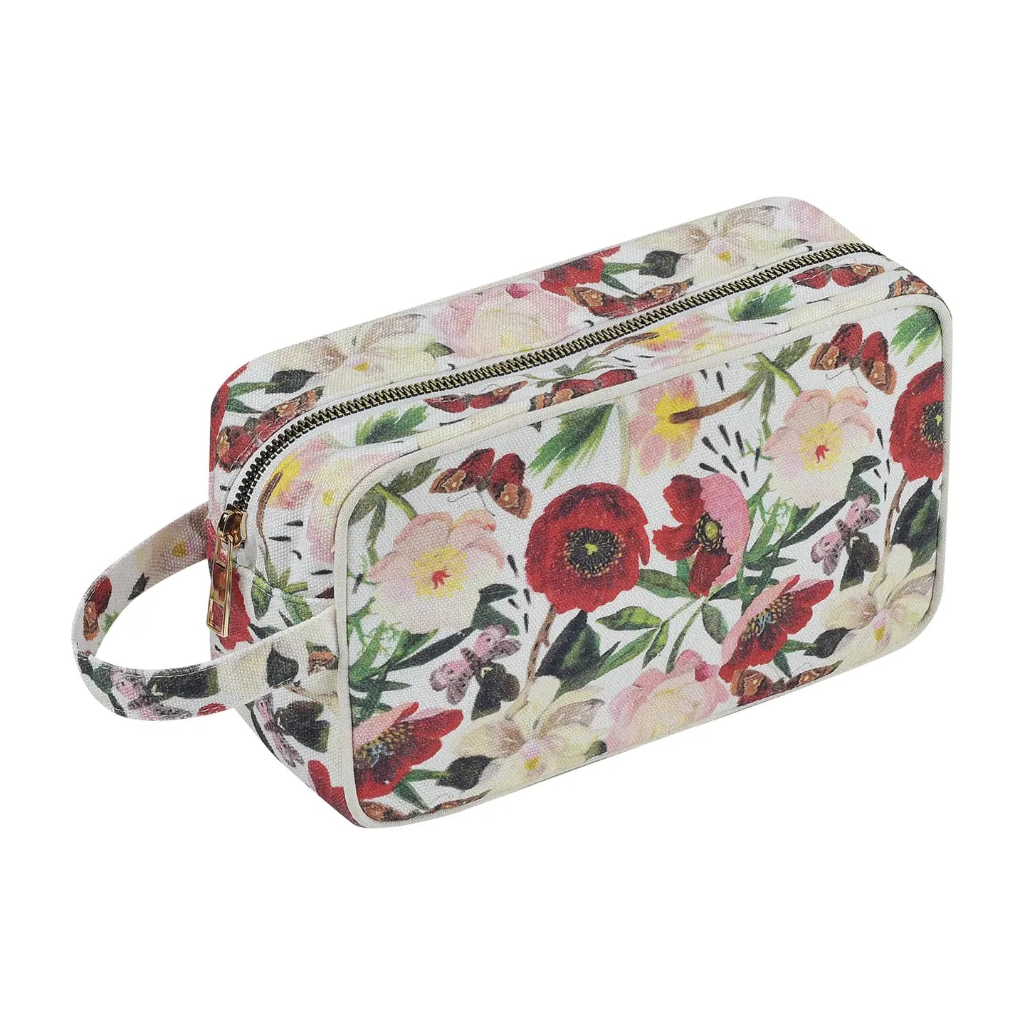 Dopp Kit / Travel Pouch - Peonies