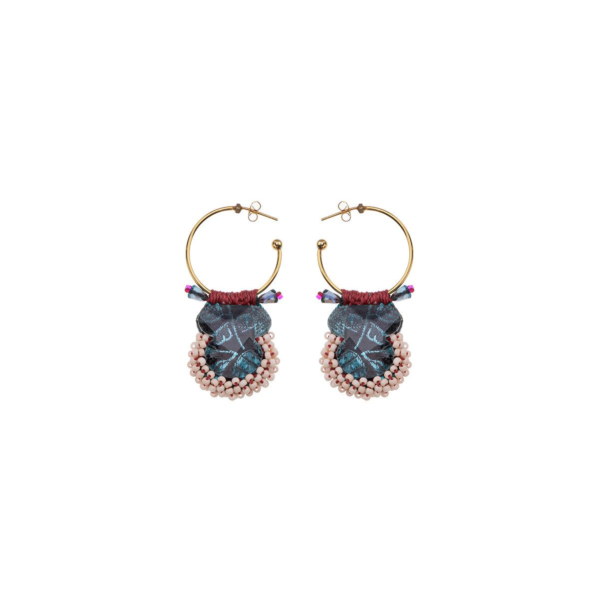 Ayala Bar Summer Skies Artisan Hoop Earrings