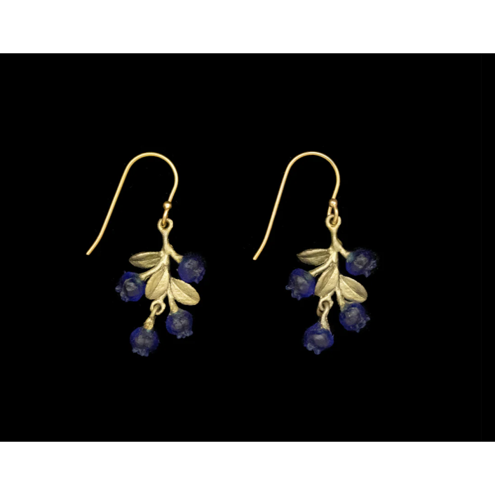 Petite Blueberry Dangle Earrings