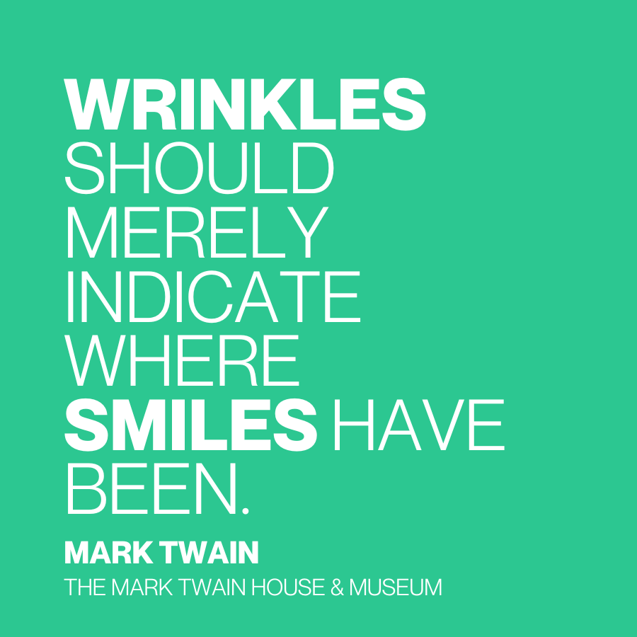 Twain Quote Magnet "Wrinkles"
