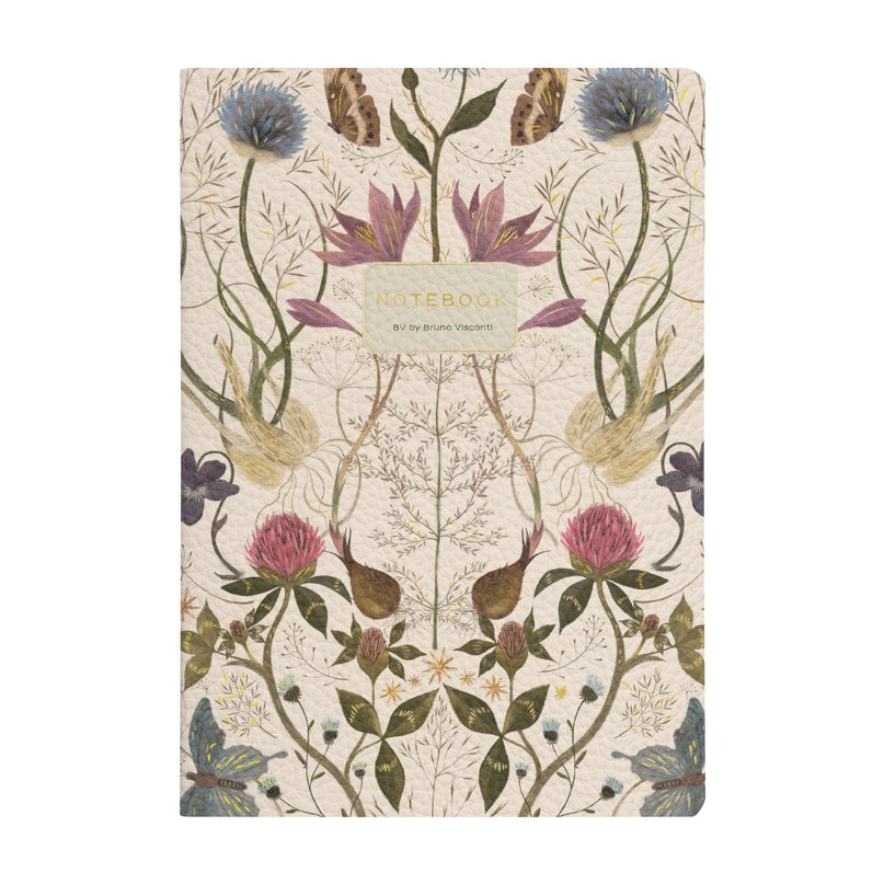 Vegan Leather Symmetrical Flora Notebook