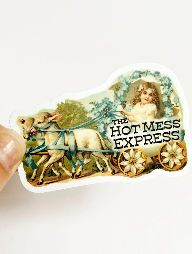 Hot Mess Express Funny Sticker