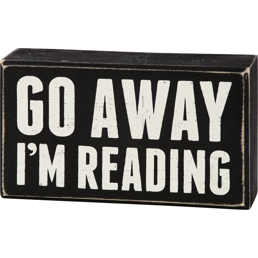 I'm Reading Box Sign
