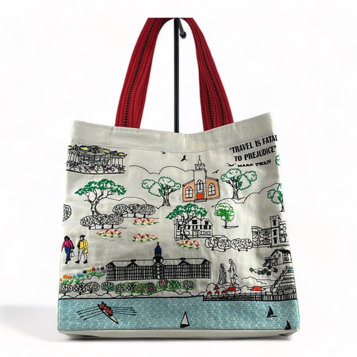 Embroidered Hartford Connecticut Tote Bag