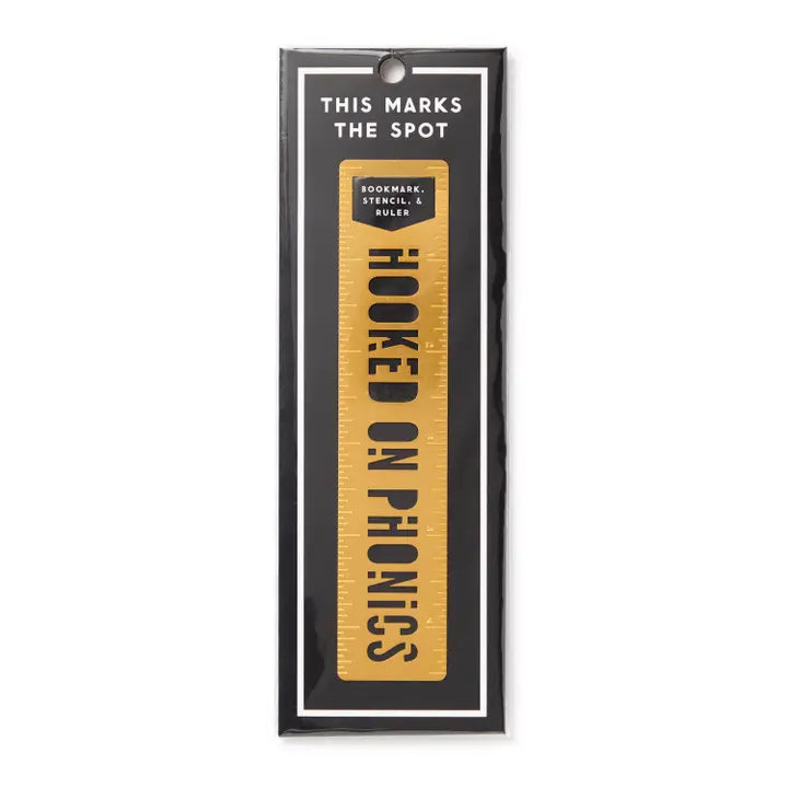 Hooked On Phonics Metal Bookmark Stencil