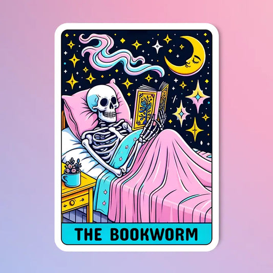The Bookworm Sticker