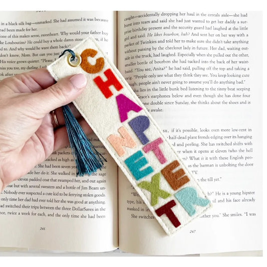 Next Chapter Felt Bookmark