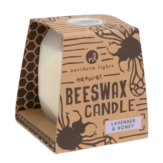 Lavender and Honey Beeswax Candle