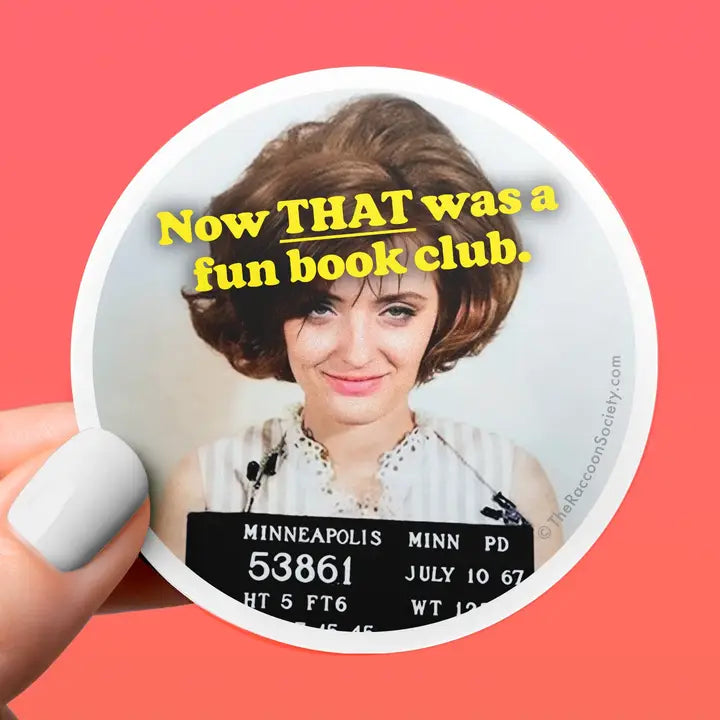 Funny Sticker - Book Club - Vintage Humor