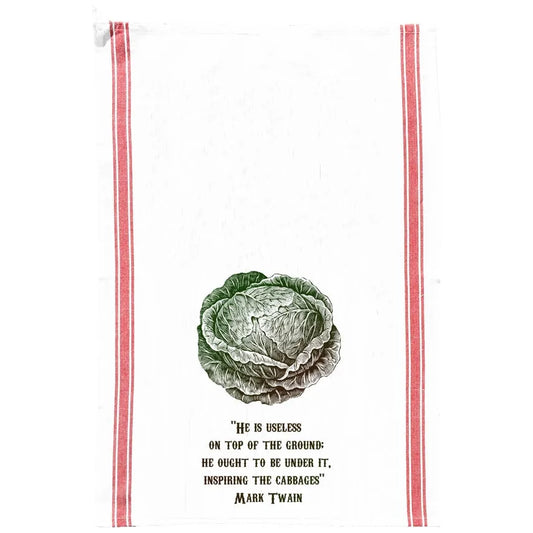 Cabbage Quote Tea Towel