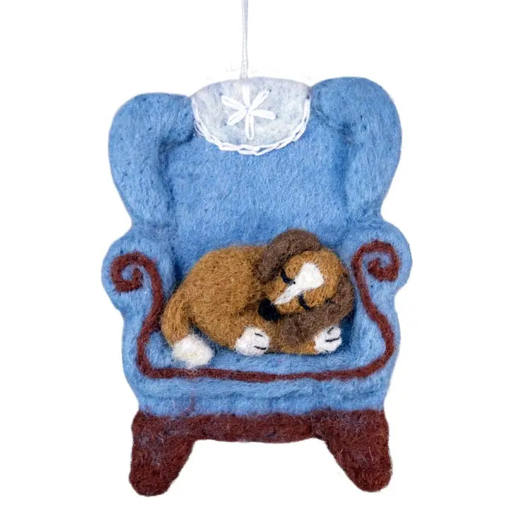 Dozy Dog Ornament