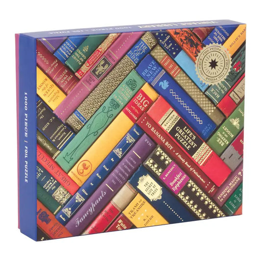 Vintage Library 1000 Piece Foil Stamped Puzzle