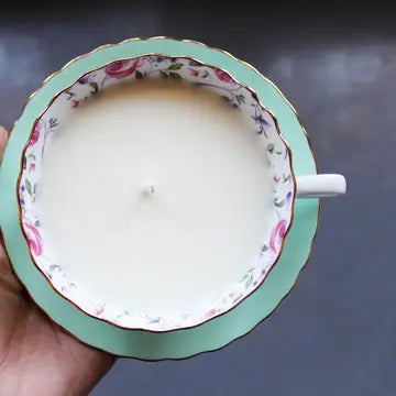 Honeysuckle Teacup Candle