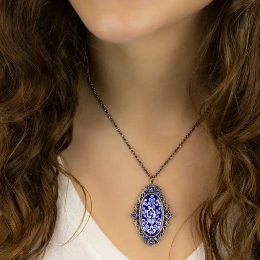 Delphine Crystal Garden Necklace