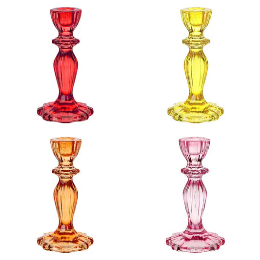 Warm Glass Candle Holders