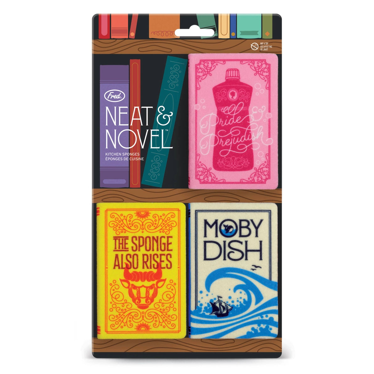 Book Parody Sponges - Set of 3