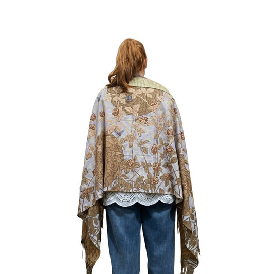 Candace Wheeler "Bees With Honeycomb" Blanket Scarf