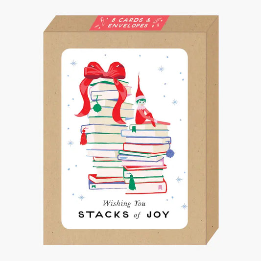 Boxed Stacks of Joy Holiday Card