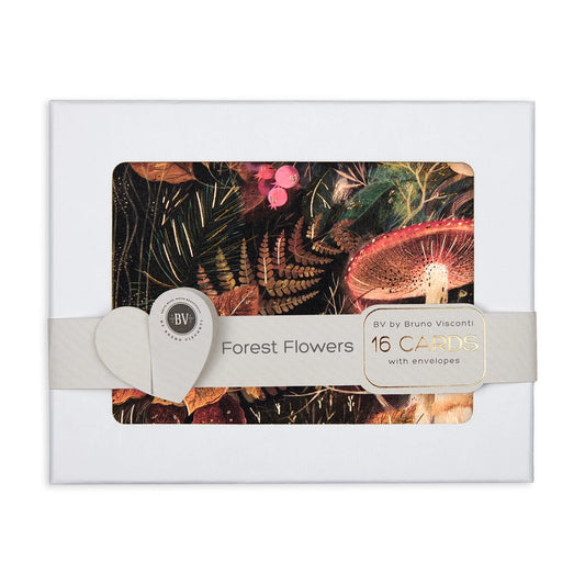 Set of 16"Forest Flowers" Notecards with Envelopes
