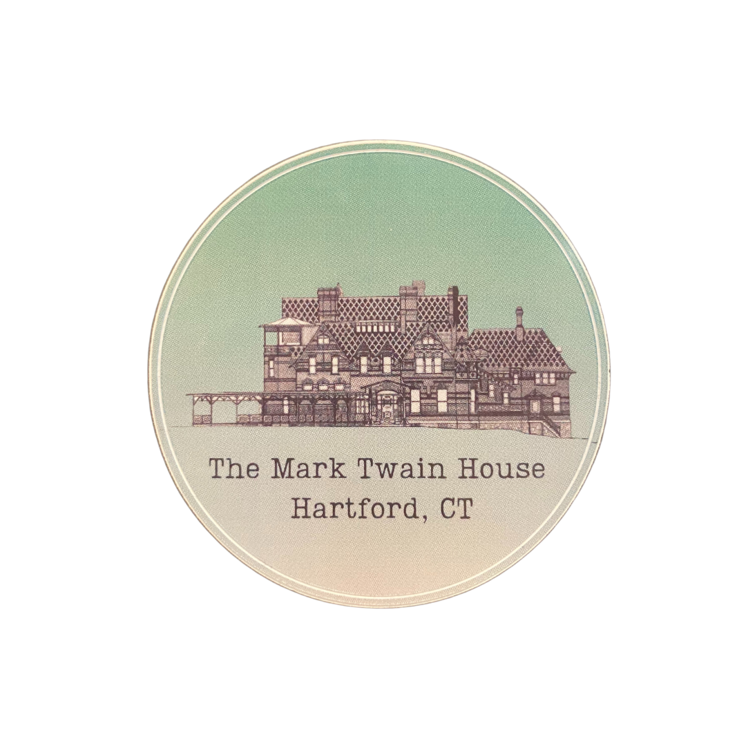 Mark Twain House Blueprint Sticker The Mark Twain Store Mark twain house blueprint sticker the mark twain store