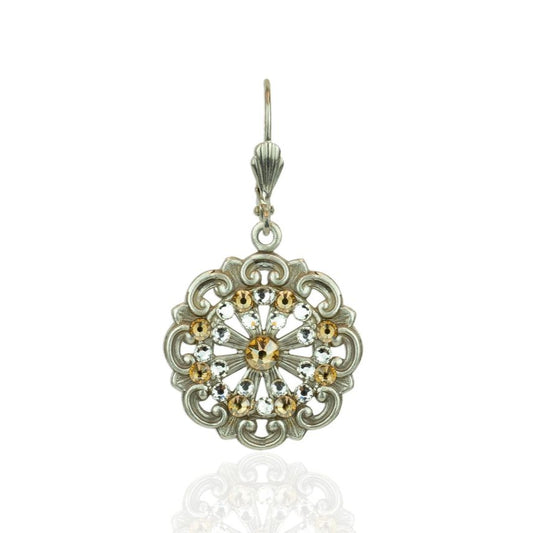 Harper Crystal Golden Shadow Earrings