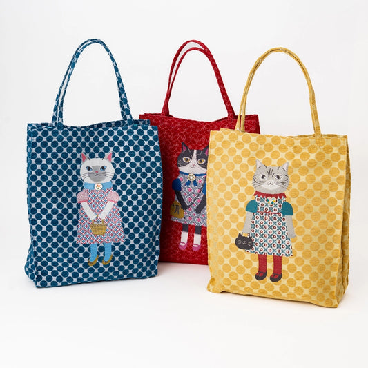 Kusuguru "Honey Bean Princes" Jacquard Tote