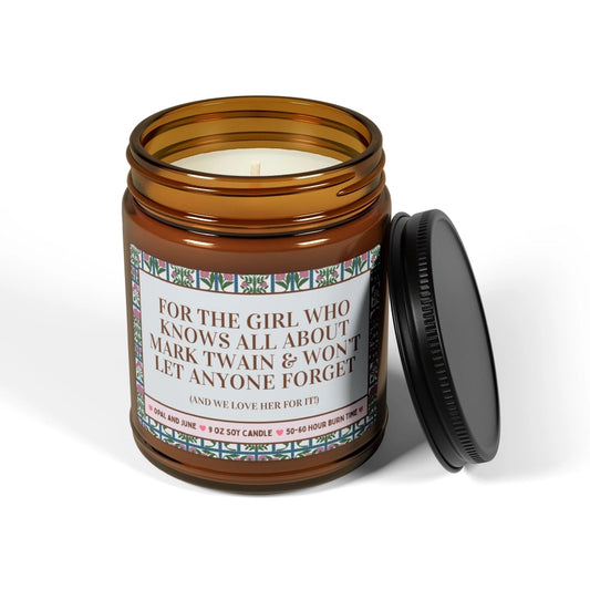 For the Girl Who Knows All About Mark Twain Candle