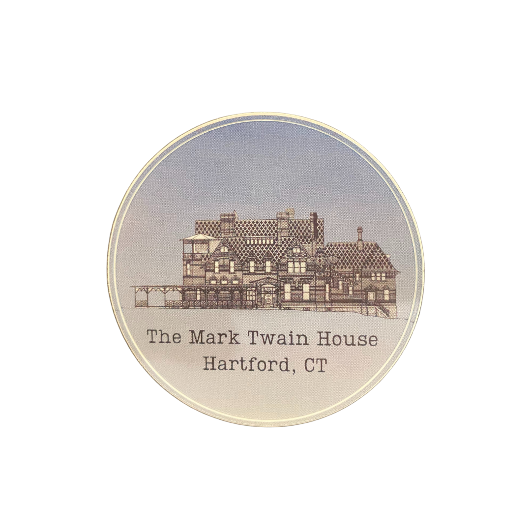 Mark Twain House Blueprint Sticker