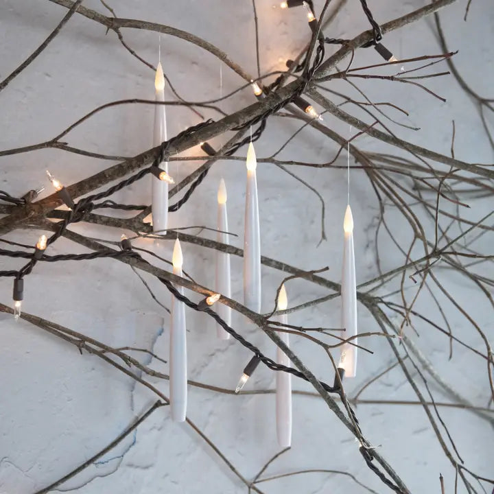 Set/ 6 Hanging Led Candles