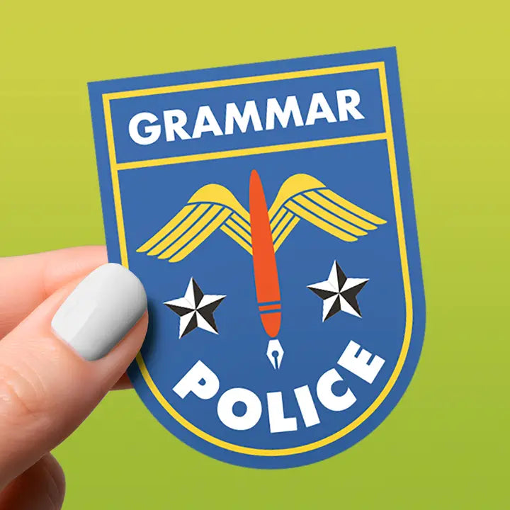 Grammar Police Sticker