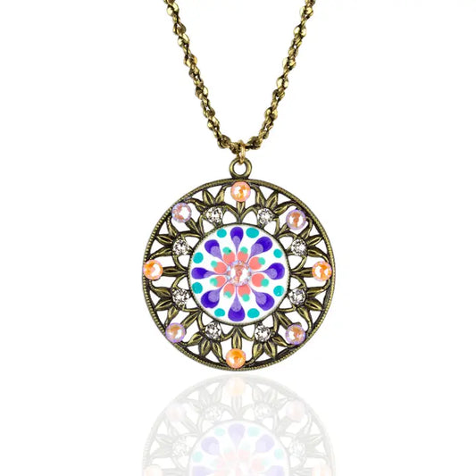 Dahlia Crystal Jill's Garden Necklace