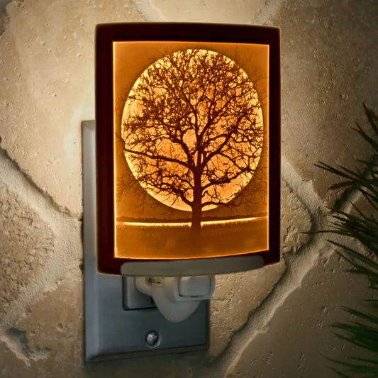 Midnight Moon Porcelain Lithophane Night Light