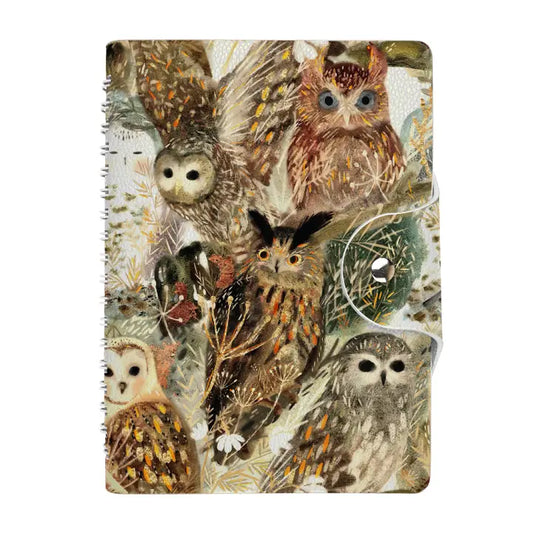 Snap Close Journal - Owls