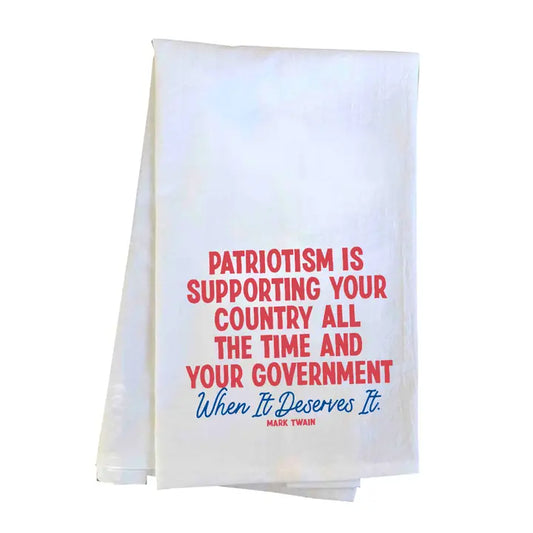 Mark Twain Patriotism Towel
