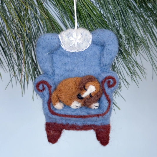 Dozy Dog Ornament