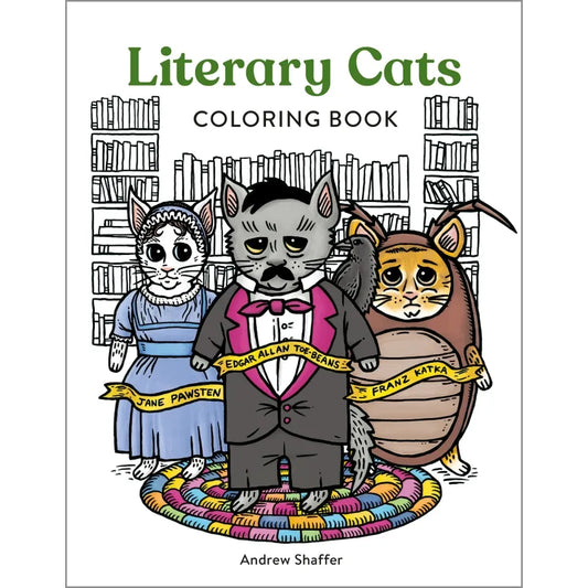 Literary Cats Coloring Book