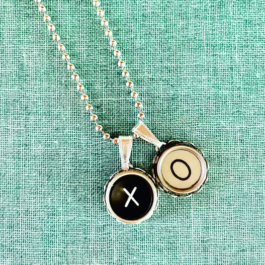 Xo Typewriter Key Necklace