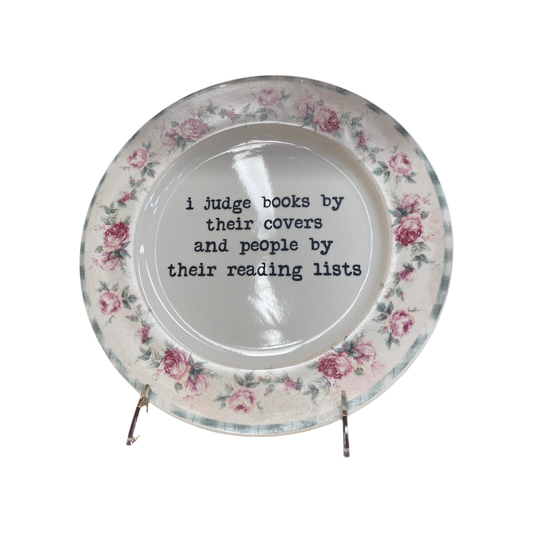 I Judge Books Decorative Plate